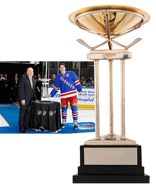 Anders Hedbergs 2014-15 New York Rangers Presidents Trophy with His Signed LOA