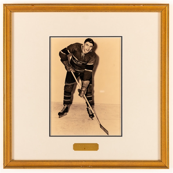 Kenny Reardon Montreal Canadiens Hockey Hall of Fame Honoured Member Framed Photo Display from the Montreal Canadiens Archives (16" x 16")