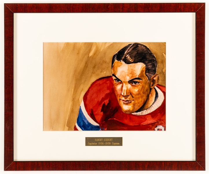 Albert "Babe" Siebert 1936-1939 Montreal Canadiens Captain Framed Display from the Montreal Canadiens Archives (13 3/8" x 16 1/8")