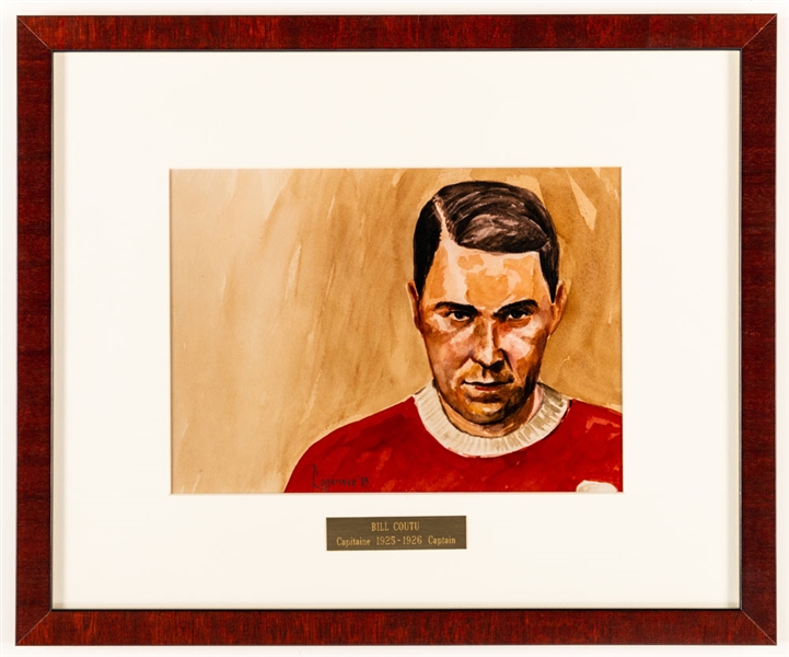 Bill Coutu 1925-26 Montreal Canadiens Captain Framed Display from the Montreal Canadiens Archives (13 3/8" x 16 1/8")