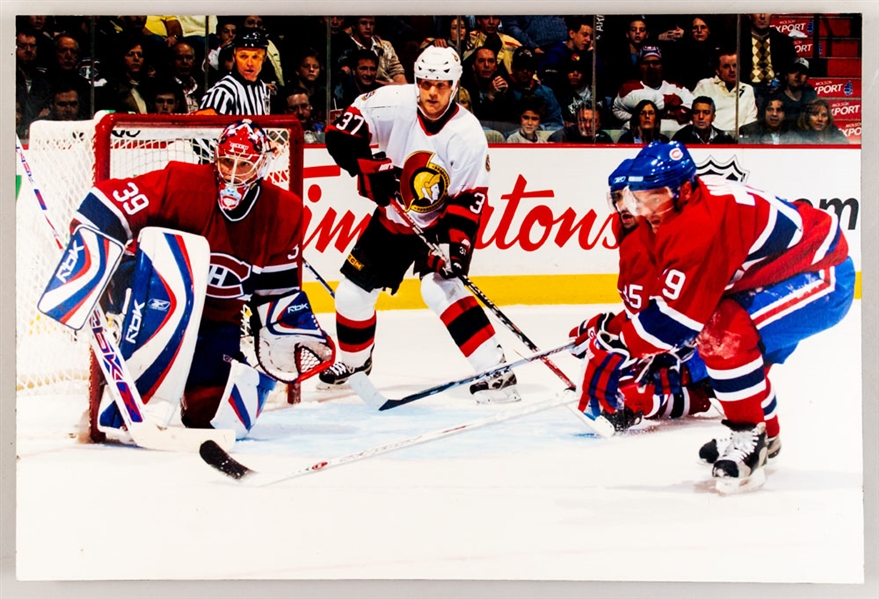 Cristobal Huet and Andrei Markov Montreal Canadiens Photo Display from the Montreal Canadiens Archives (23 7/8” x 35 5/8”)