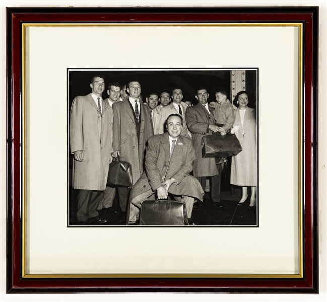 Maurice Richard and Toe Blake Montreal Canadiens Photo Display from the Montreal Canadiens Archives (20” x 22 ½”)