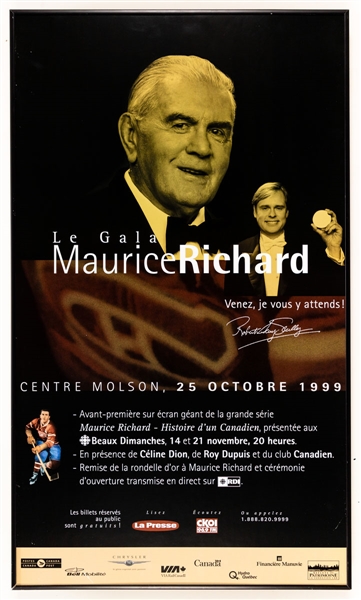 Maurice Richard Gala Photo Display from the Montreal Canadiens Archives (21 1/8” x 36 1/4”)