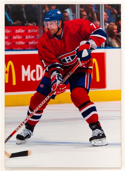 Patrice Brisebois Photo Display from the Montreal Canadiens Archives (20” x 28”)