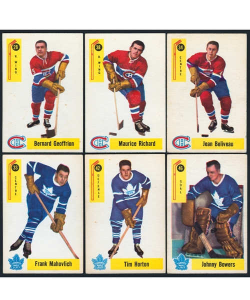 1958-59 Parkhurst Hockey Complete 50-Card Set