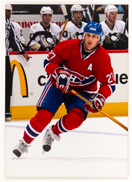 Alex Kovalev Photo Display from the Montreal Canadiens Archives (20” x 28”)