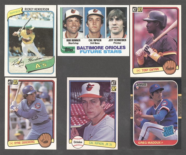 1980s Donruss, Leaf & Topps Baseball Starter and Near Set Collection – 9,000+ Cards