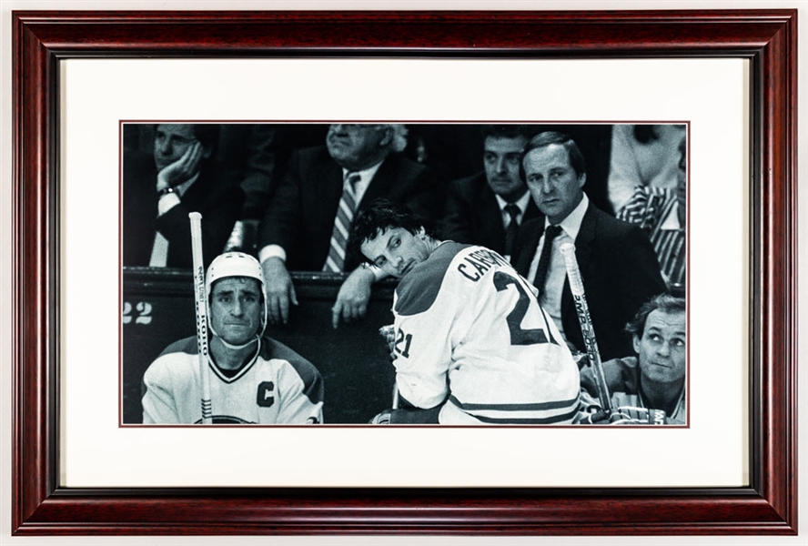 Bob Gainey, Guy Carbonneau and Guy Lafleur Montreal Canadiens Photo Display from the Montreal Canadiens Archives (24” x 36”)