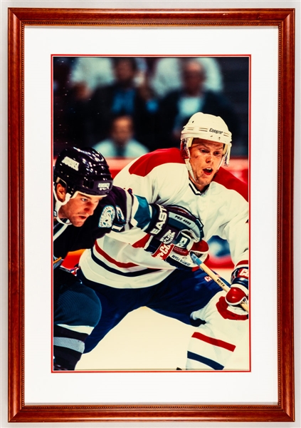 Saku Koivu Rookie Era Montreal Canadiens Photo Display from the Montreal Canadiens Archives (25 1/8” x 36 1/4”)