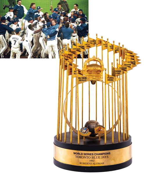 Roberto Alomars Toronto Blue Jays 1992 World Series Championship Trophy (12")