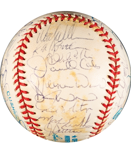 Toronto Blue Jays 1993 World Series Champions Team-Signed Ball by 35+ Including Carter, Alomar, Borders, Olerud and Molitor
