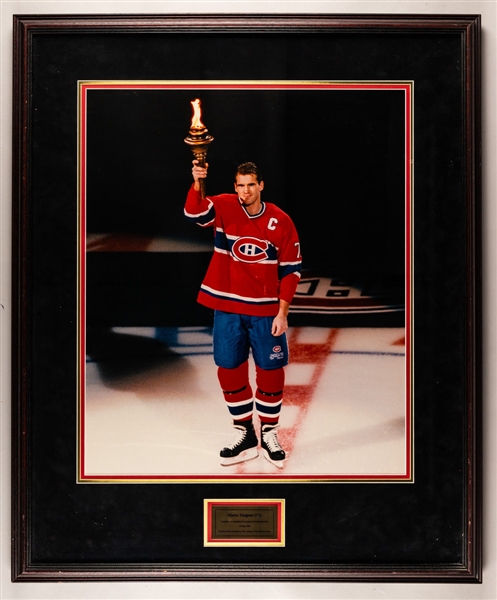 Pierre Turgeon Photo Display from the Montreal Canadiens Archives (28 ½” x 34 1/8”)