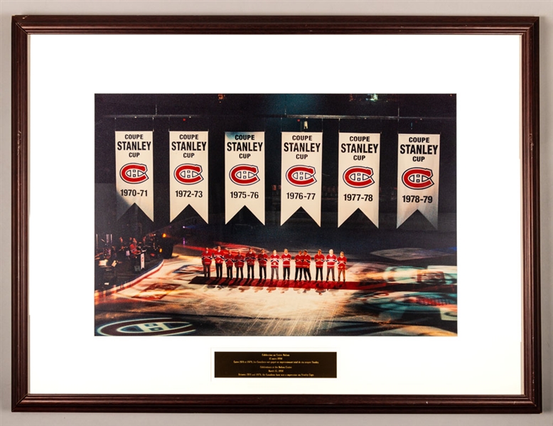 1970s Montreal Canadiens Stanley Cup Dynasty Celebration Photo Display from the Montreal Canadiens Archives (30" x 40")