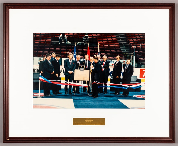 1996 Molson Centre Inauguration Photo Display from the Montreal Canadiens Archives (34 ¾” x 42 ¾”)