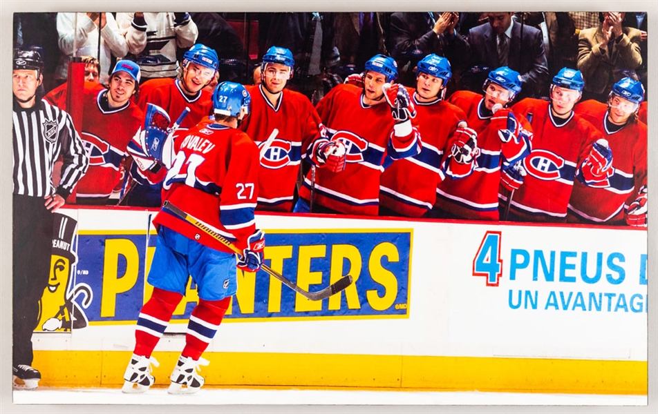 Alex Kovalev Photo Display from the Montreal Canadiens Archives (14 7/8" x 24”)
