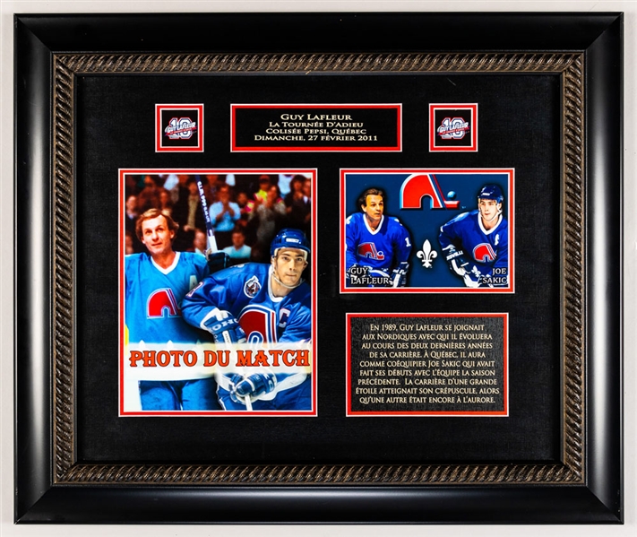 Guy Lafleur Farewell Tournament Photo Display from the Montreal Canadiens Archives (24 3/4" x 20 7/8")