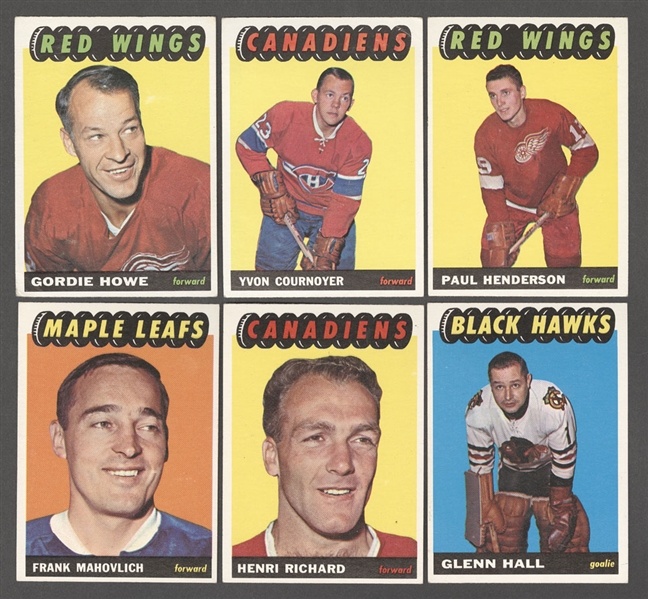 1950s and 1960s Parkhurst, Topps and O-Pee-Chee Hockey Card Collection of 219 Including 1965-66 Topps Starter Set (97/128), 1962-63 Parkies (14) and 1970s-1980s Montreal Canadiens Cards (92)