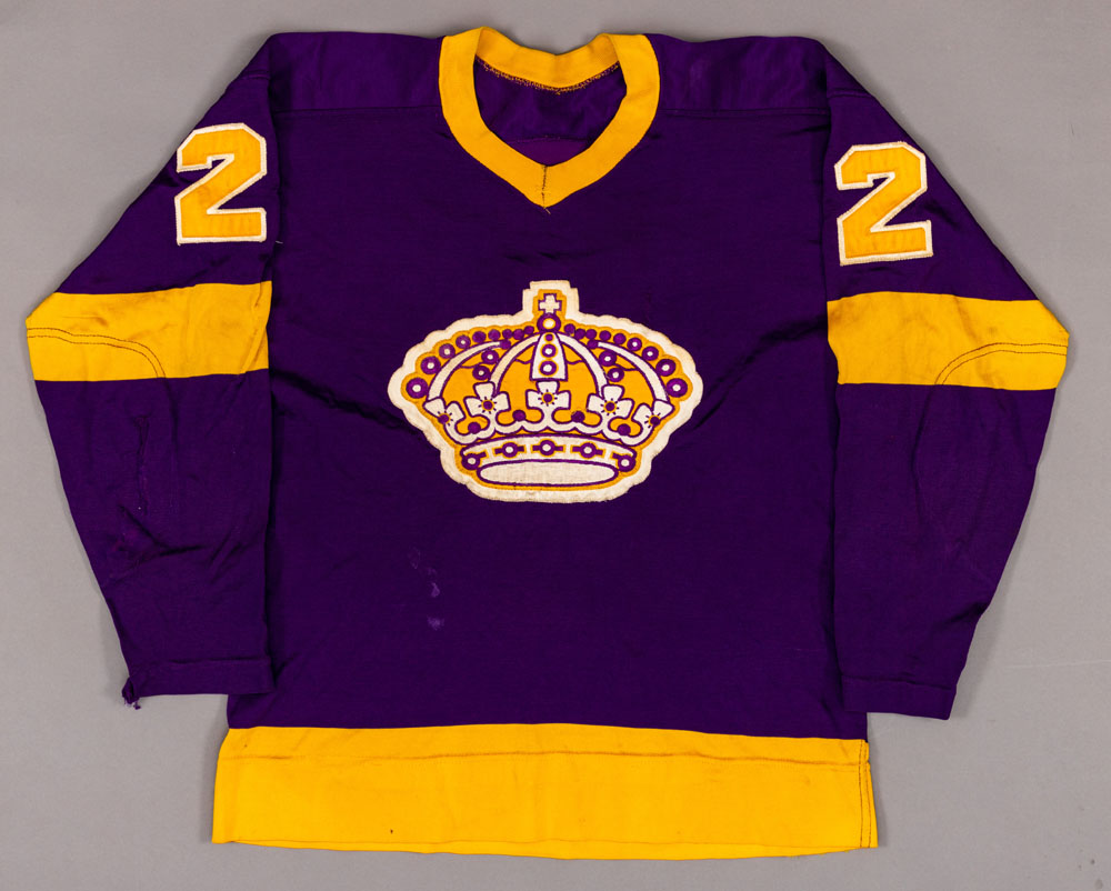 Lot Detail Los Angeles Kings Circa 1970 GameWorn Jersey Team Repairs!