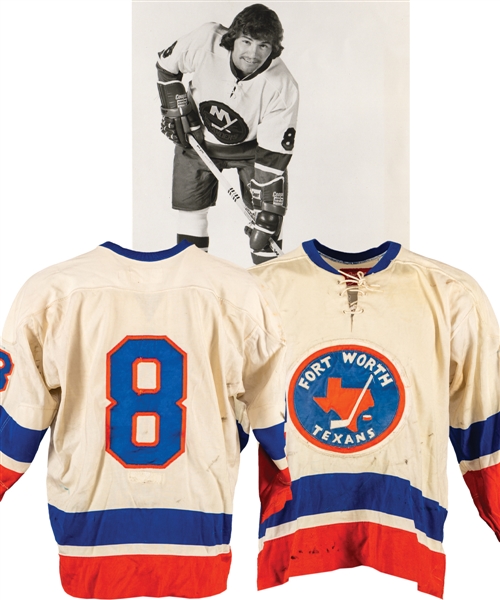 New York Islanders 1973-74 and Forth Worth Texans Mid-1970s Game-Worn Jersey