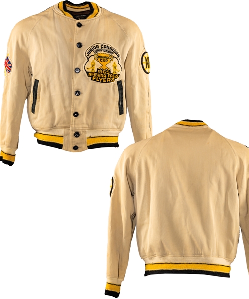 Niagara Falls Flyers 1965 Memorial Cup Champions Team Jacket with Embroidered Patches