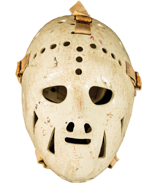 Early-1970s Ernie Higgins Fiberglass Goalie Mask 