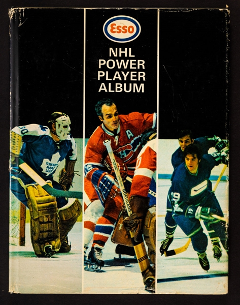 1970-71 Esso Power Player Hockey Stamp Complete Set in Hard Cover Album 