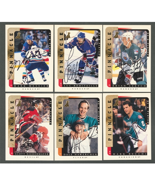 1996-97 Pinnacle "Be A Player" Hockey Near Complete Signed Card Set (218/219)