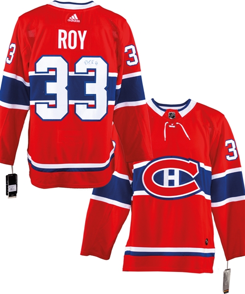 Patrick Roy Montreal Canadiens Signed Adidas Pro Model Jersey with LOA