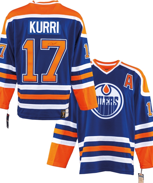 Jari Kurri Signed Edmonton Oilers Alternate Captains Jersey with LOA 