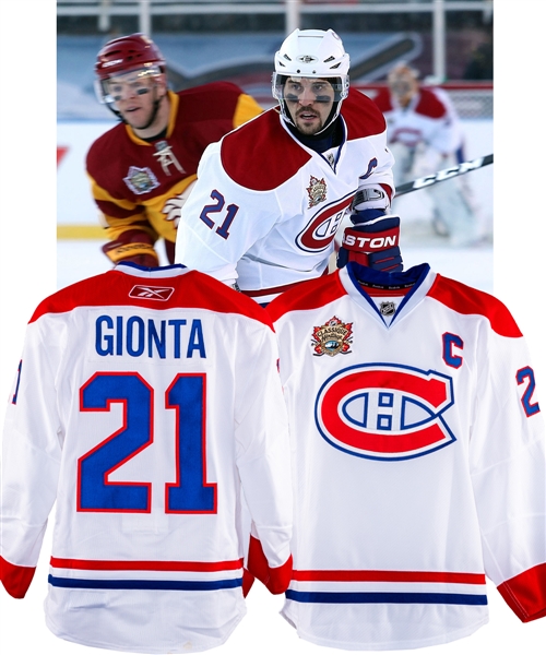 Brian Giontas 2010-11 Montreal Canadiens Heritage Classic Game-Worn Captains Jersey