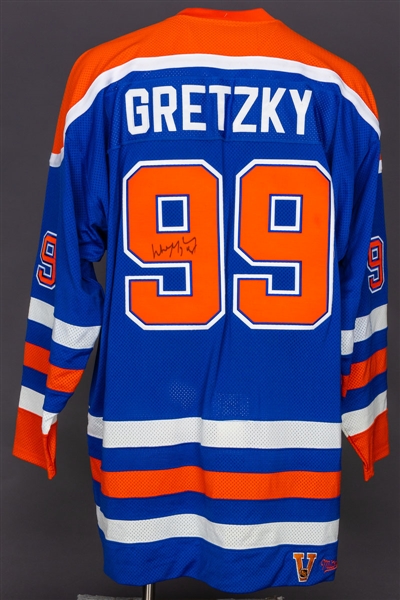 Wayne Gretzky Signed Edmonton Oilers Mitchell & Ness "Vintage 1986-87" Captains Jersey - JSA Certified