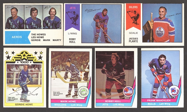 1974-75 and 1977-78 O-Pee-Chee Hockey WHA Complete 66-Card Sets Plus 1973-74 O-Pee-Chee WHA Complete 20-Poster Set