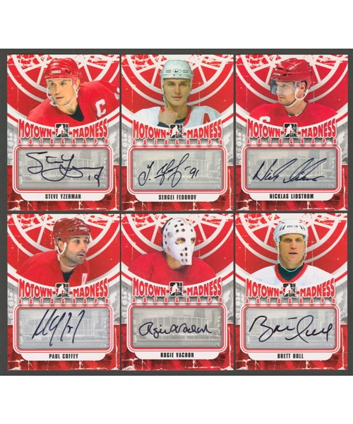 2012-13 ITG Motown Madness Signed Hockey Card Collection of 118 Including Yzerman, Fedorov, Lidstrom and Other Greats