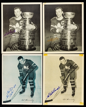 Toronto Maple Leafs 1945-54 Signed Quaker Oats Photos (46) Including Deceased HOFers Max Bentley, Ted Kennedy (8 - 4 Variations), Harry Lumley and Fern Flaman