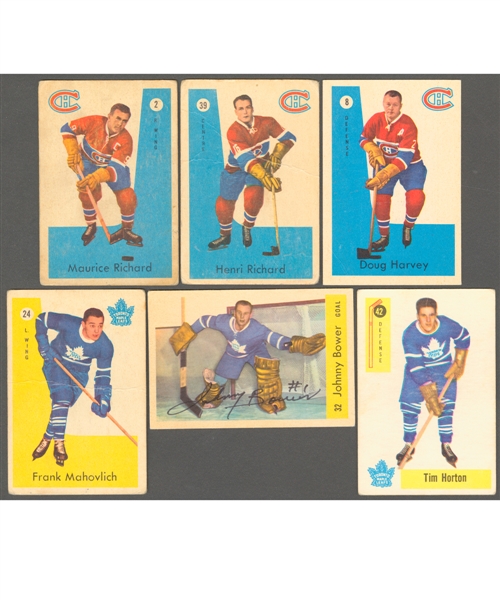 1958-59 Parkhurst (34/50) and 1959-60 Parkhurst (35/50) Hockey Card Starter Sets