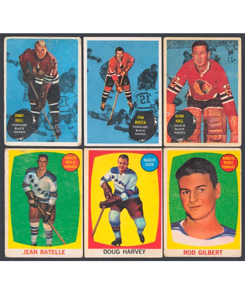 1961-62 Topps Hockey Complete 66-Card Set