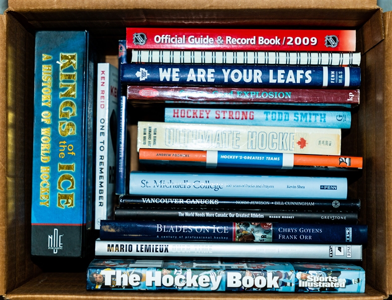 Massive Vintage and Modern Hockey Book, Program, Media Guide and Publication Collection of 440+ 
