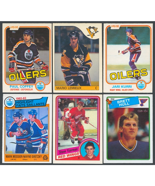 1981-82, 1983-84, 1984-85, 1985-86 and 1988-89 O-Pee-Chee Hockey Complete Sets (5)