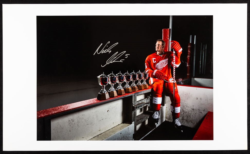 Nicklas Lidstrom Detroit Red Wings “Seven-Time James Norris Winner” Signed Print with LOA – Proceeds to Benefit the Ted Lindsay Foundation (14 ½” x 24”)