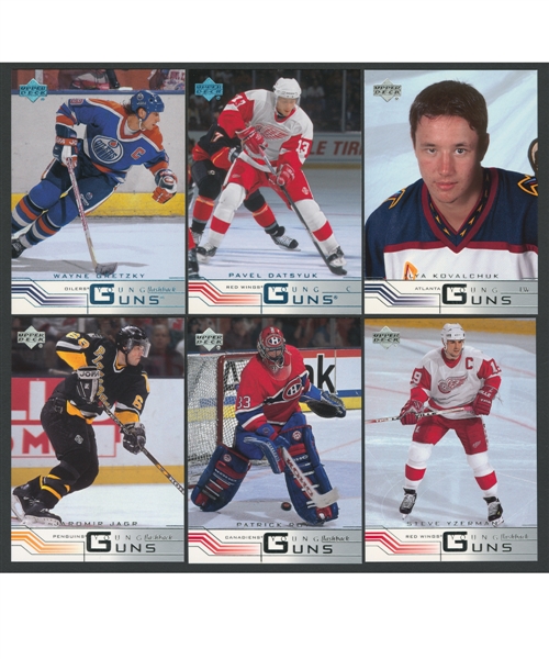 2001-02 Upper Deck Hockey 441-Card Set with All Young Guns Including Datsyuk and Kovalchuk RCs