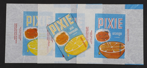 1962 Parkhurst Fish Trading Card Pack and Pixie Wrappers (3 Variations)