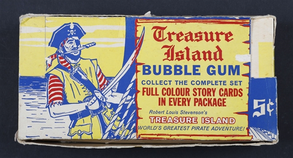 1964 Grant Products Treasure Island Non-Sport Card Display Box