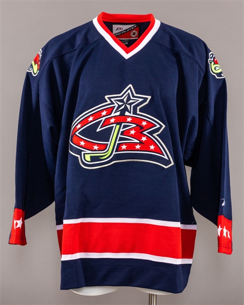 Columbus Blue Jackets 2000-01 Inaugural Season First Home Game Replica Jersey 