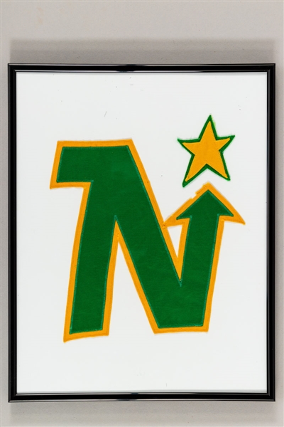 Early-to-Mid-1970s Minnesota North Stars Team Crest from Game-Worn Jersey