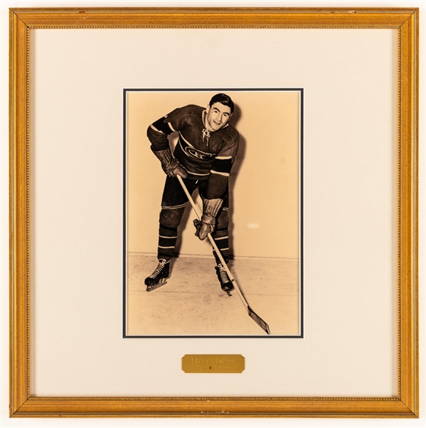 Kenny Reardon Montreal Canadiens Hockey Hall of Fame Honoured Member Framed Photo Display from the Montreal Canadiens Archives (16" x 16")