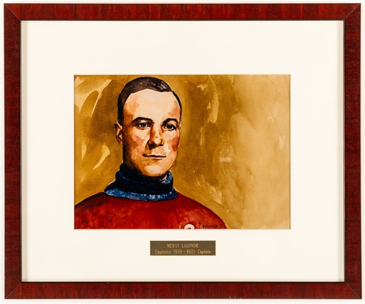 Newsy Lalonde 1910-21 Montreal Canadiens Captain Framed Display from the Montreal Canadiens Archives (13 3/8" x 16 1/8")