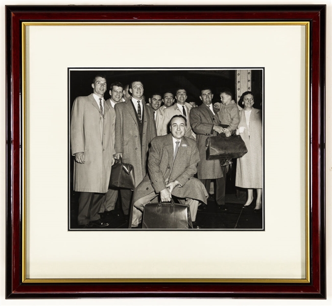 Maurice Richard and Toe Blake Montreal Canadiens Photo Display from the Montreal Canadiens Archives (20” x 22 ½”)