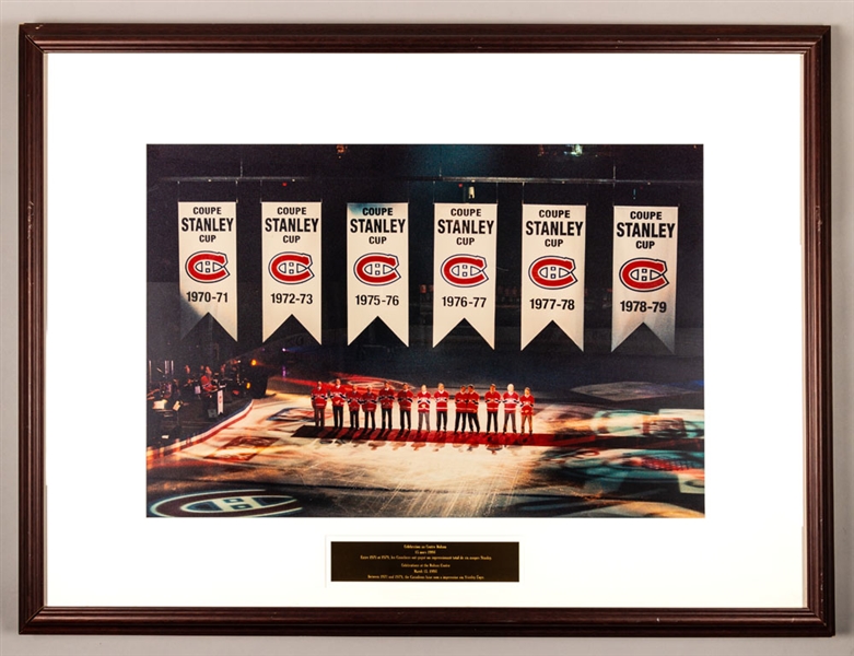 1970s Montreal Canadiens Stanley Cup Dynasty Celebration Photo Display from the Montreal Canadiens Archives (30" x 40")