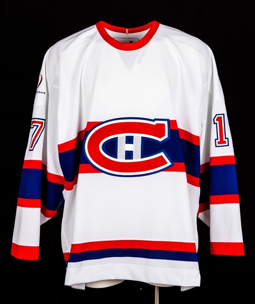 George Laraques 2008-09 Montreal Canadiens “1945-46” Centennial Game-Issued Jersey - Centennial Patch!