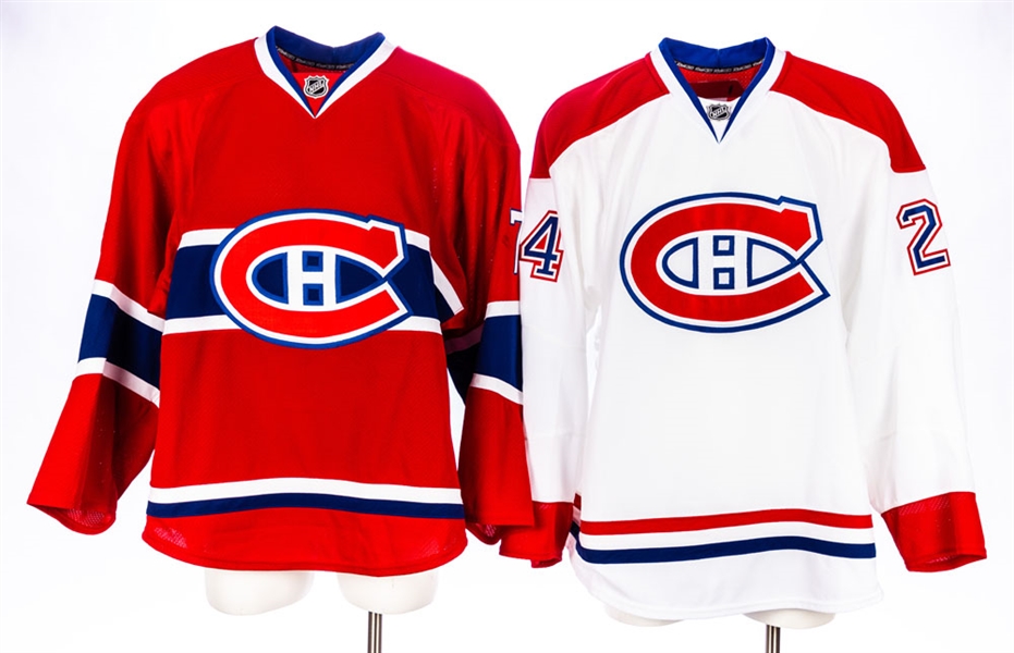 Morgan Ellis’ and Alex Henry’s 2010-11 Montreal Canadiens Game-Issued Home and Away Jerseys with Team LOAs 